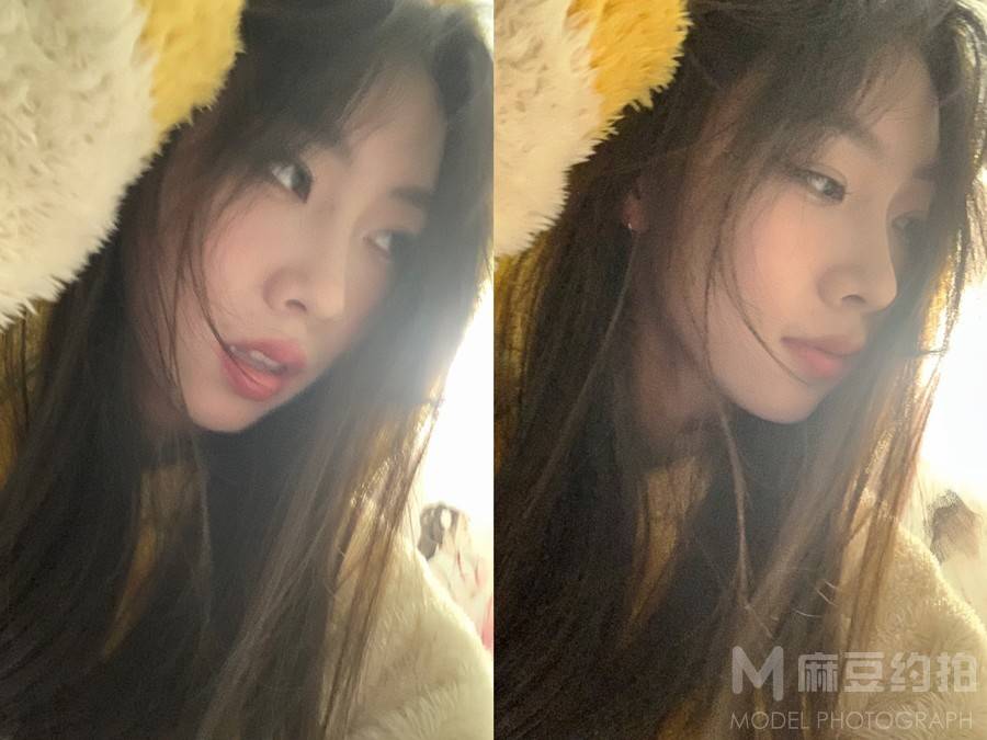 黑白模特