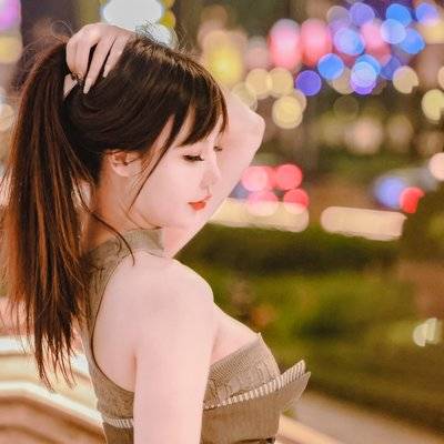 夜景模特