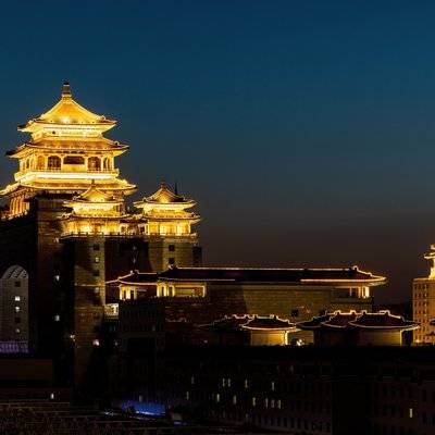 夜景模特