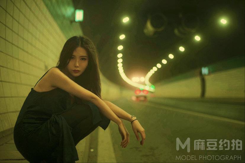 夜景模特