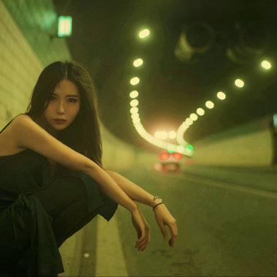夜景模特