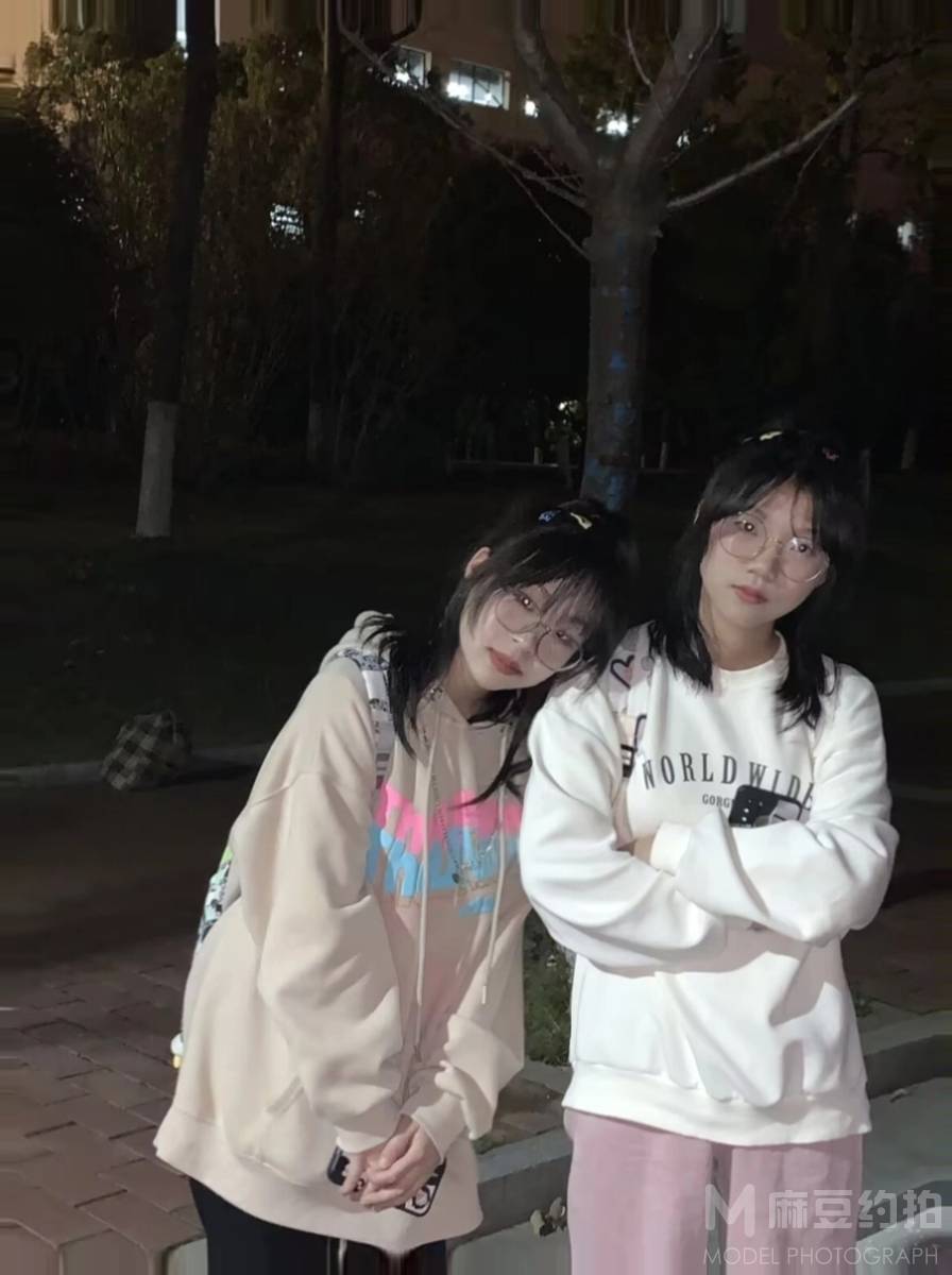 夜景模特