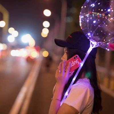夜景模特