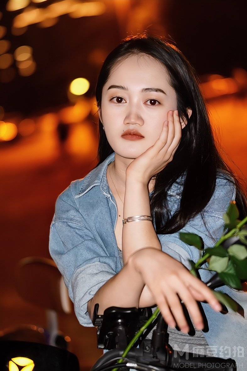 夜景模特