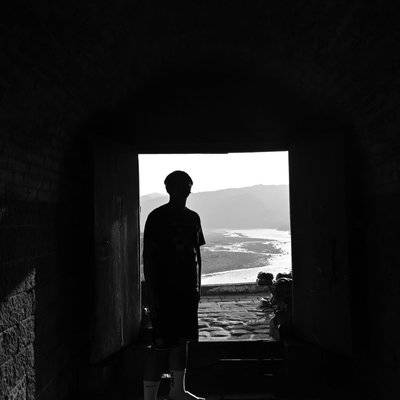 黑白模特