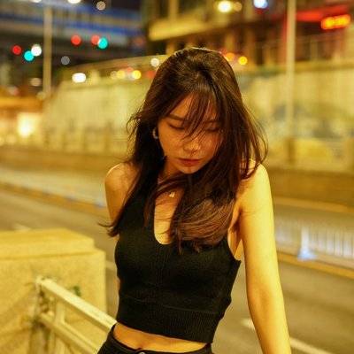 夜景模特