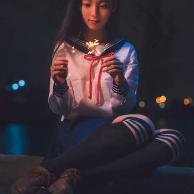 夜景模特