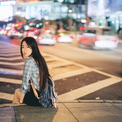 夜景模特