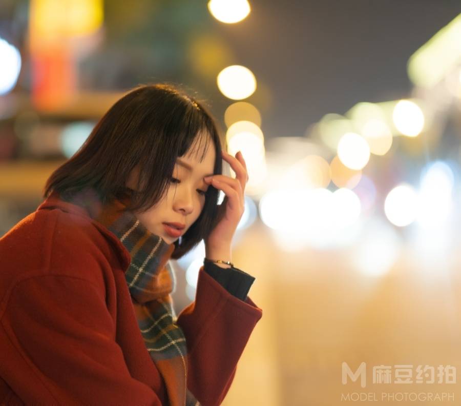 夜景模特