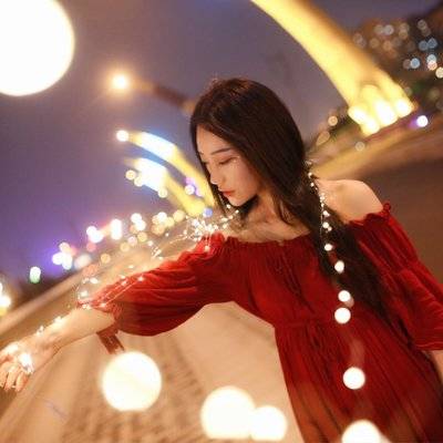 夜景模特