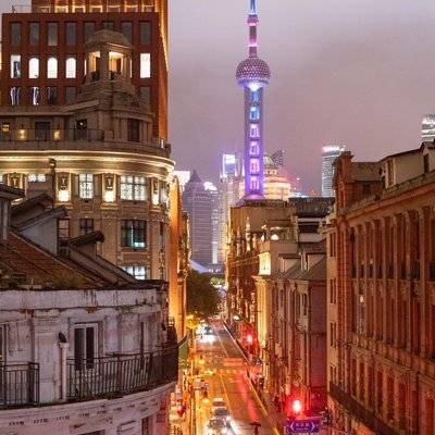 夜景模特