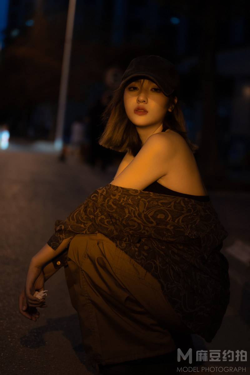 夜景模特