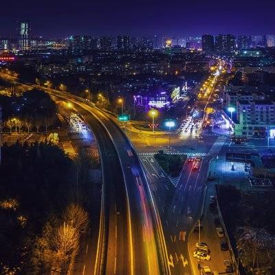 夜景模特