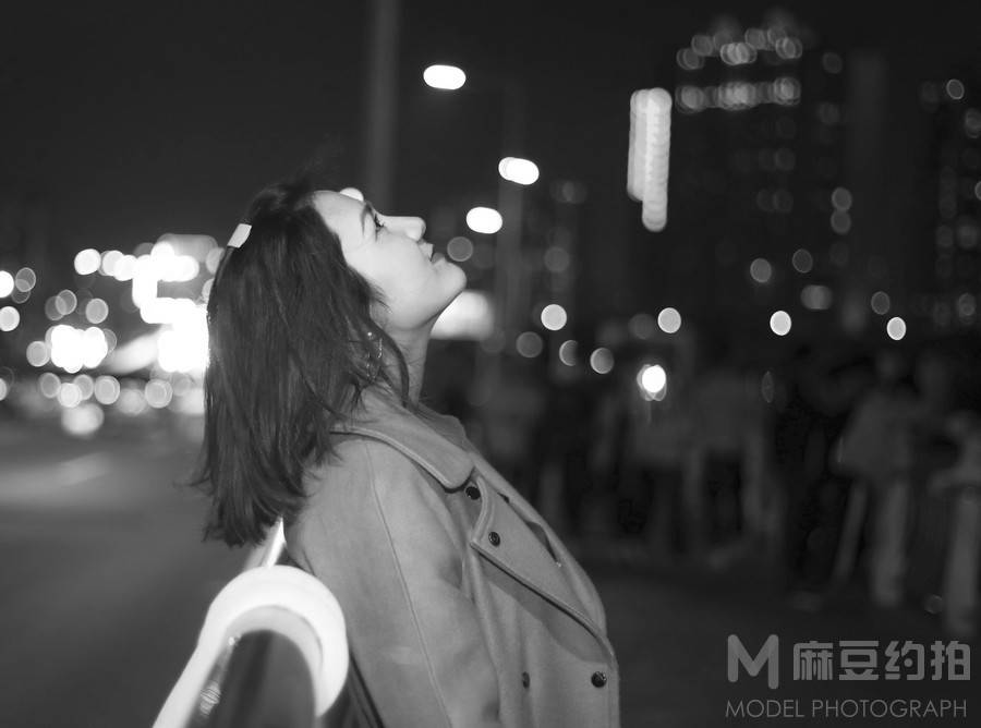 夜景模特