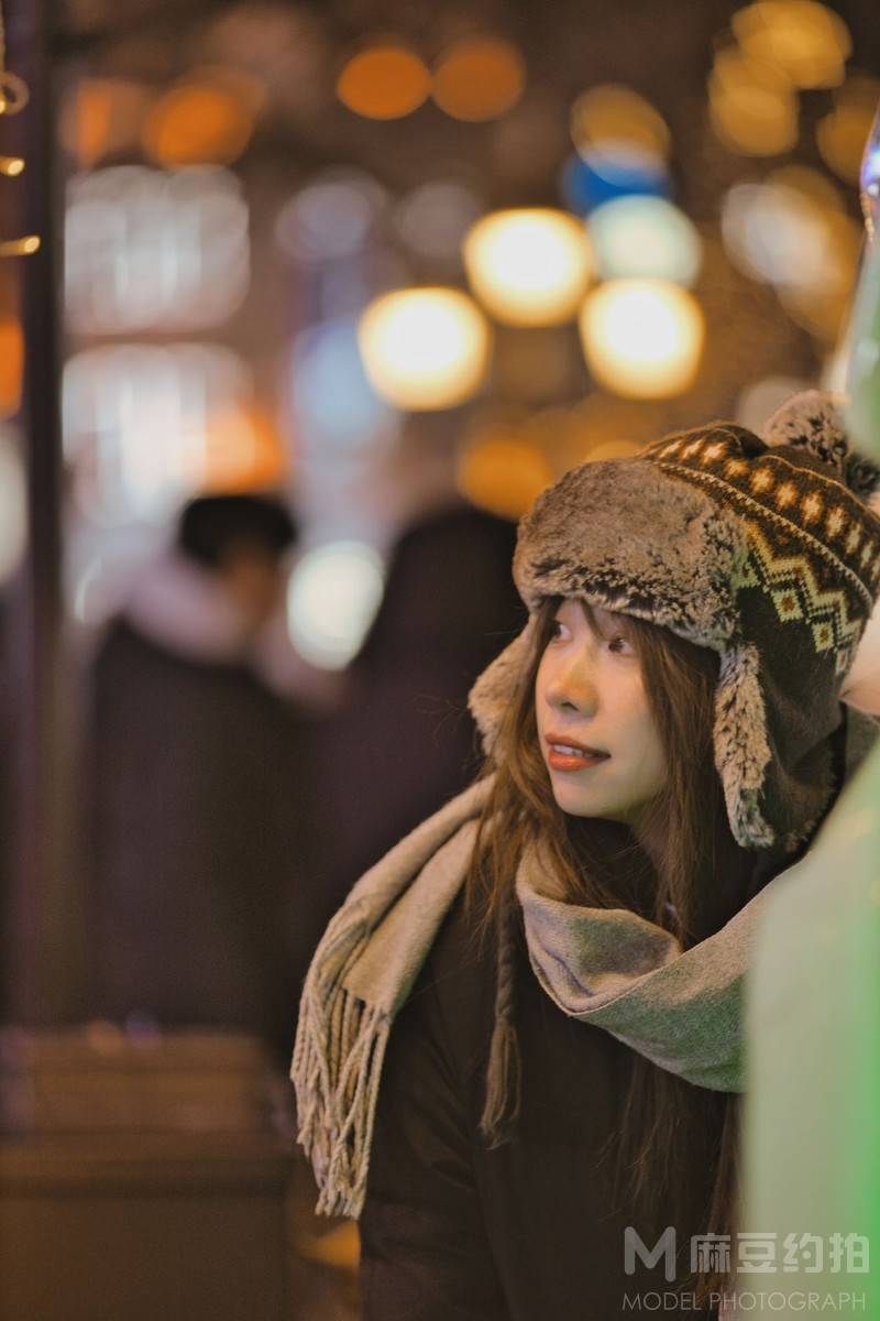夜景模特
