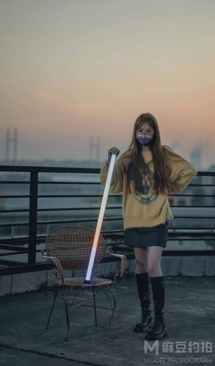 夜景模特