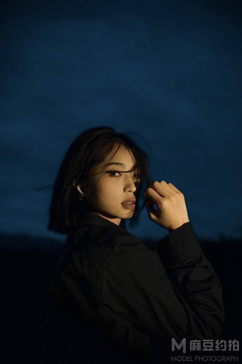 夜景模特