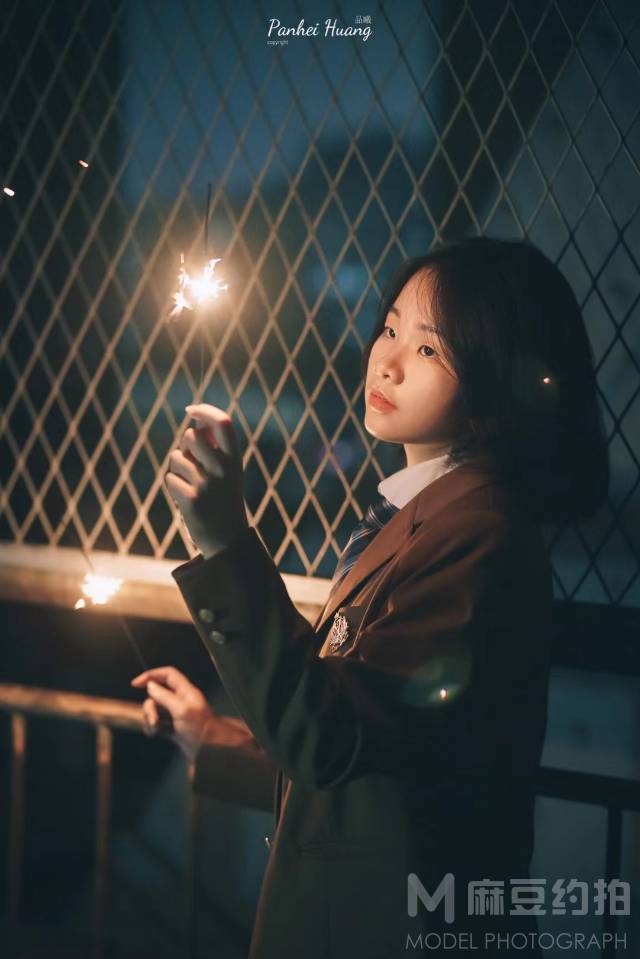 夜景模特