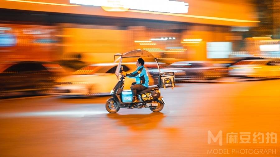夜景模特
