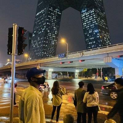 夜景模特