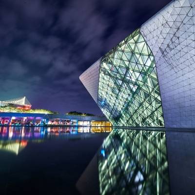 夜景模特