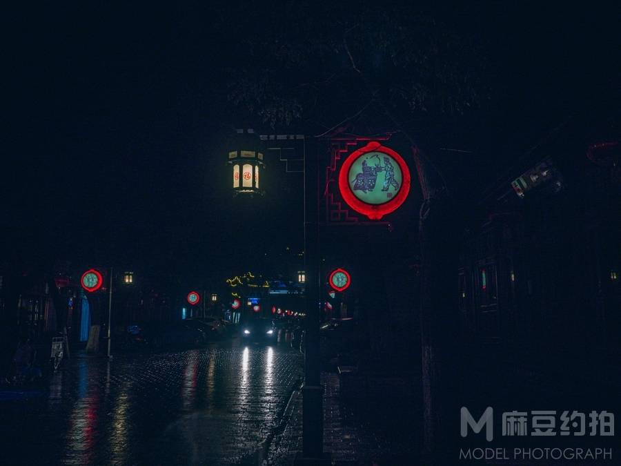 夜景模特