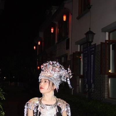 夜景模特