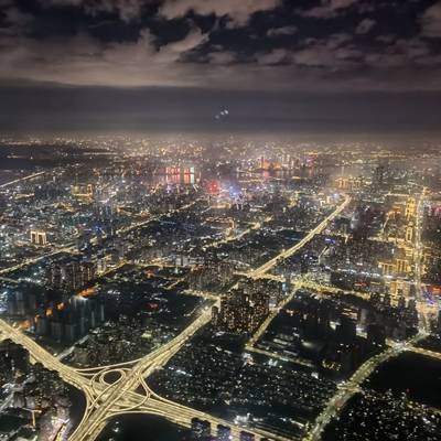 夜景模特
