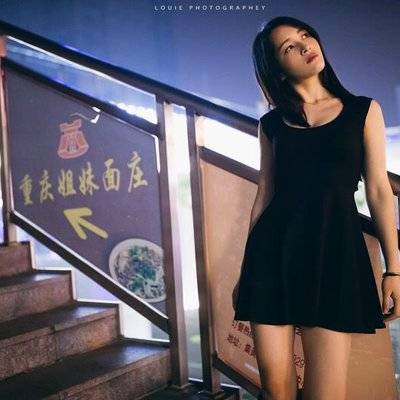 夜景模特