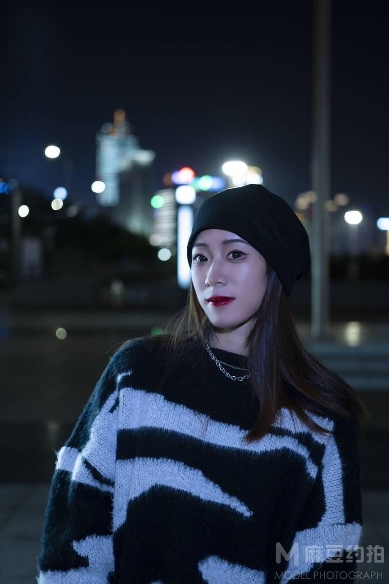 夜景模特