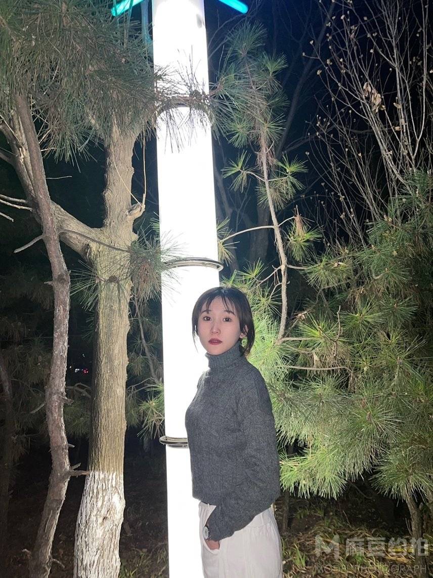 夜景模特