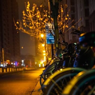 夜景模特