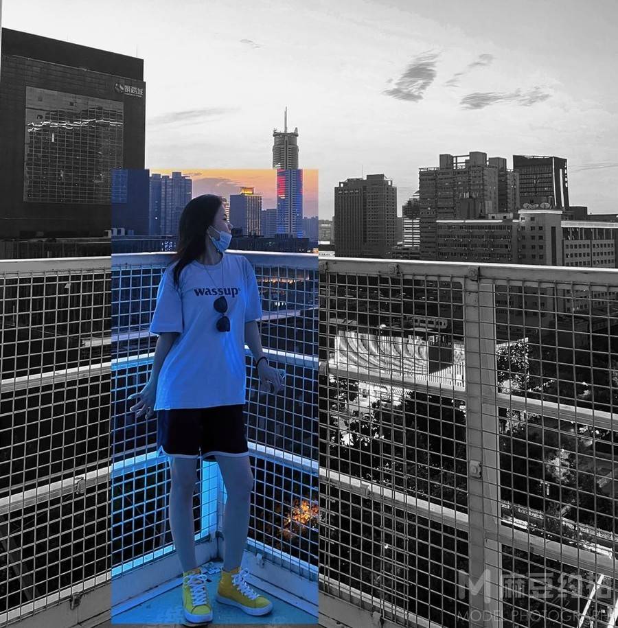 夜景模特