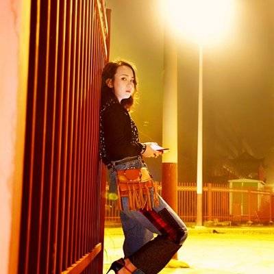夜景模特