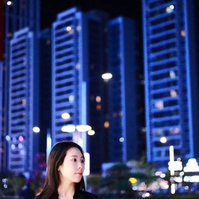夜景模特