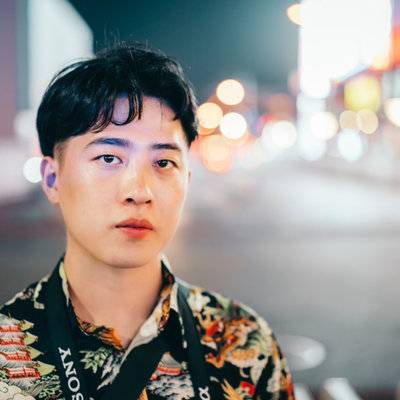 夜景模特