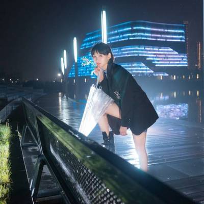 夜景模特