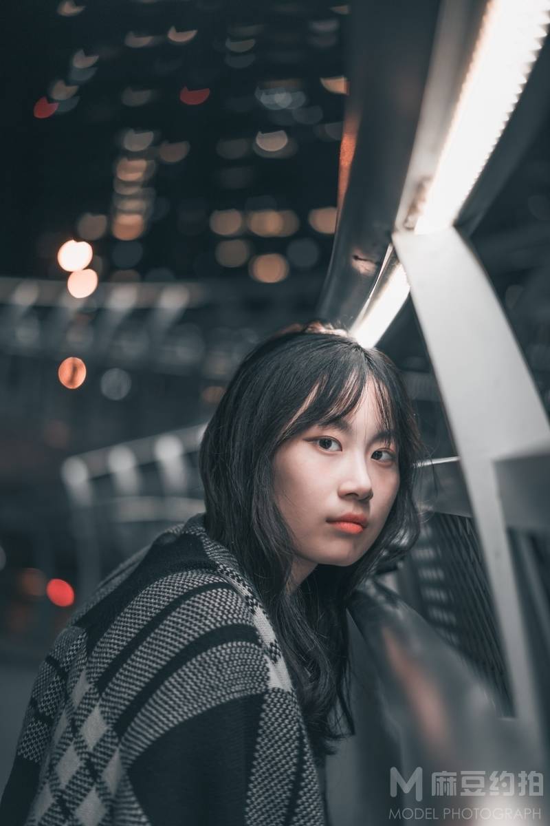 夜景模特