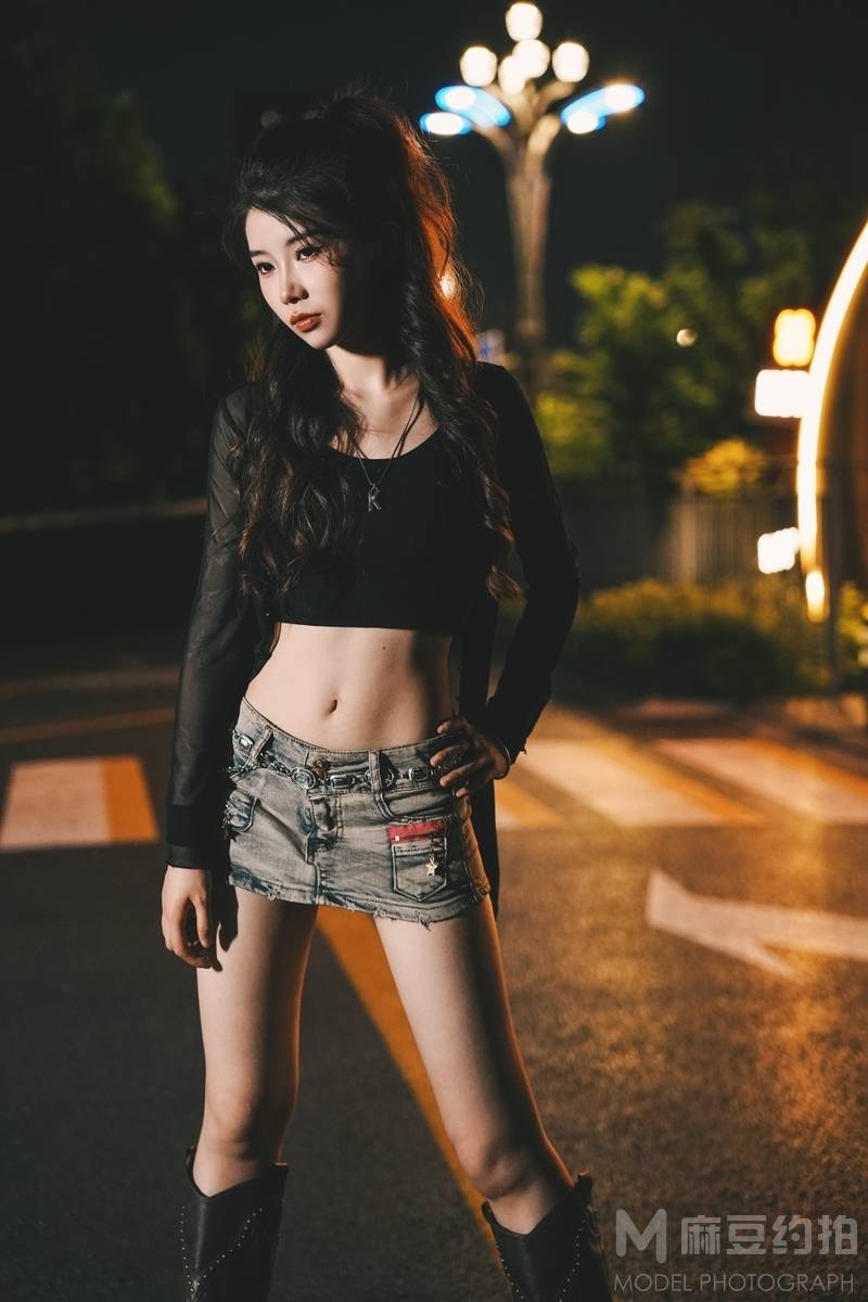 夜景模特