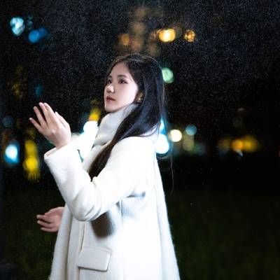 夜景模特