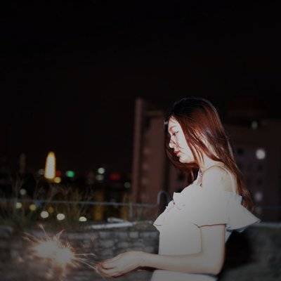 夜景模特