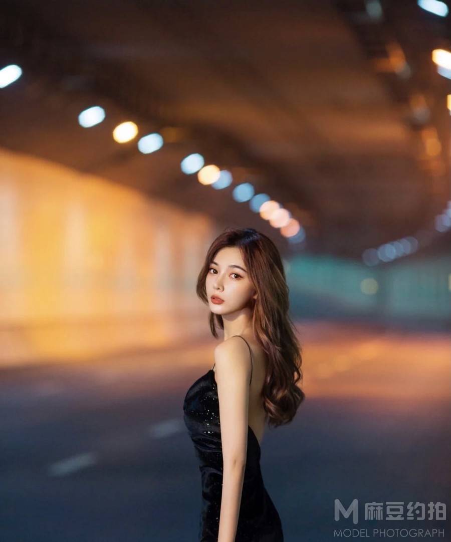 夜景模特