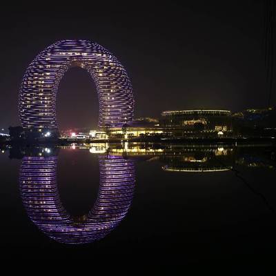 夜景模特