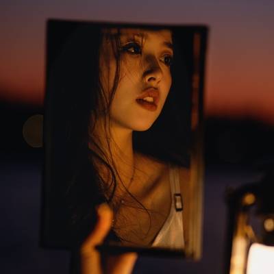 夜景模特