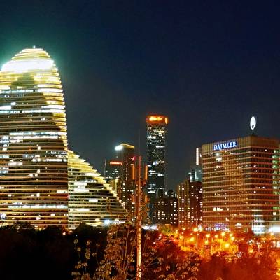 夜景模特