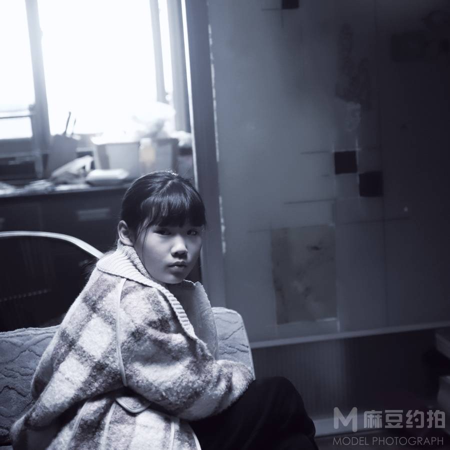黑白模特