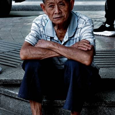 黑白模特