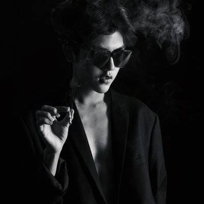黑白模特