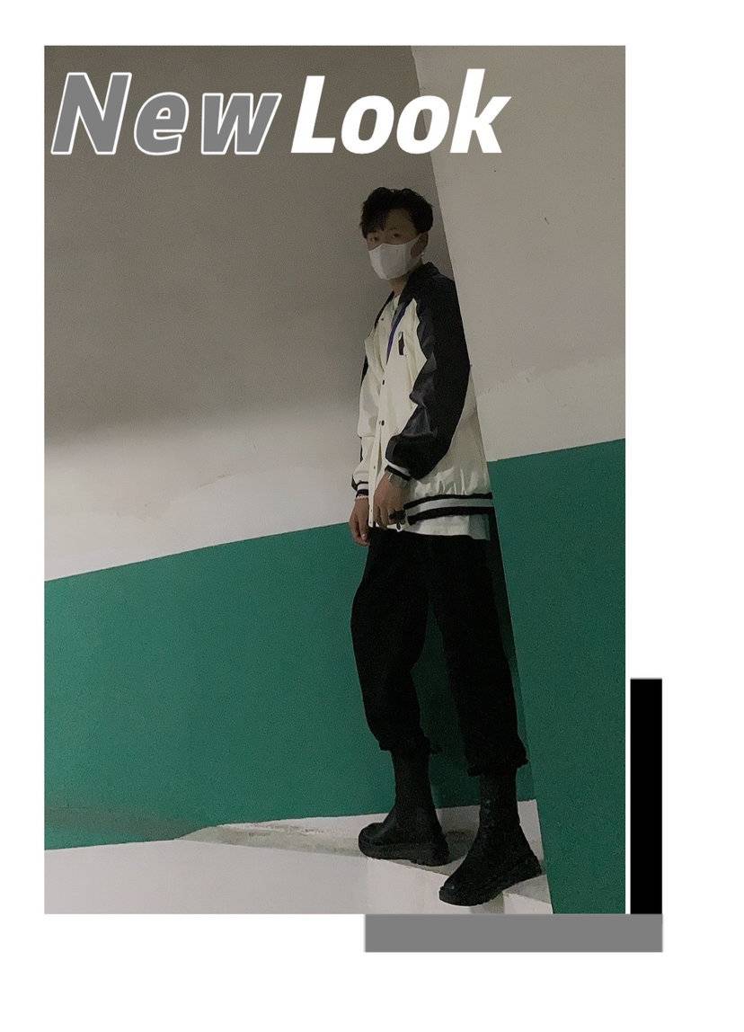 黑白模特
