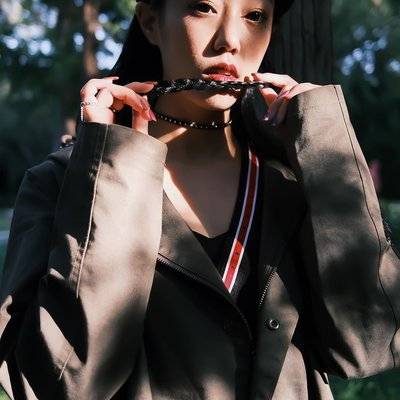 黑白模特